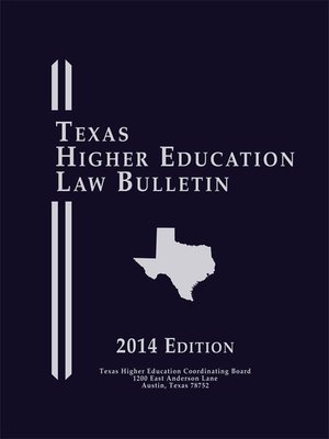 cover image of Texas Higher Education Law Bulletin